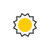 Calendar Icon Black And Gold Sunshine